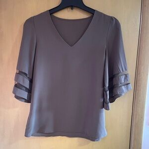 Elegant Brown Women's Top